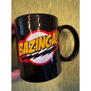 Bazinga‎ Coffee Mug Cup Big Bang Theory Sheldon Cooper Warner Brothers NWOT